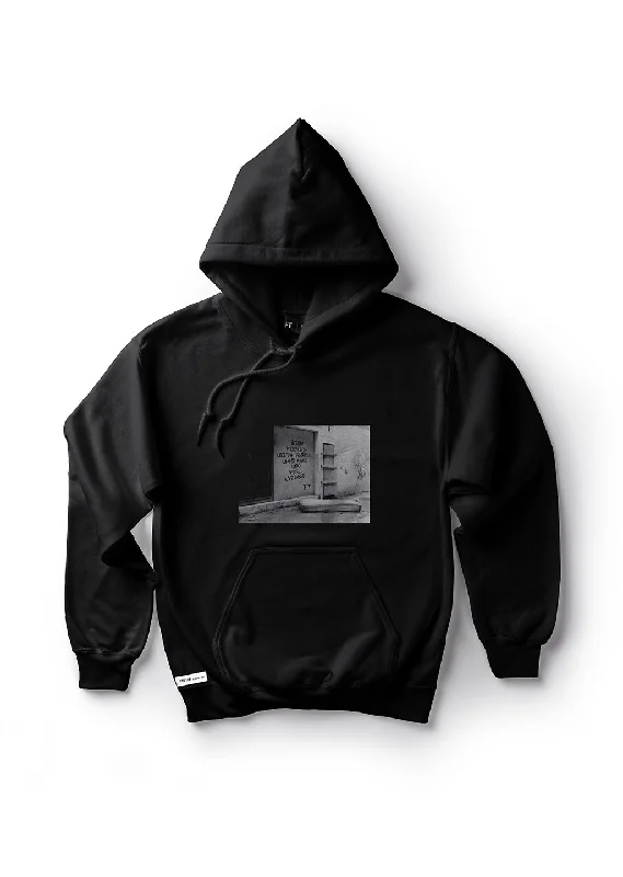 Soft graphic hoodie red -Stop Fucking with People Who Make You Feel Average / Oversized Pullover Hoodie