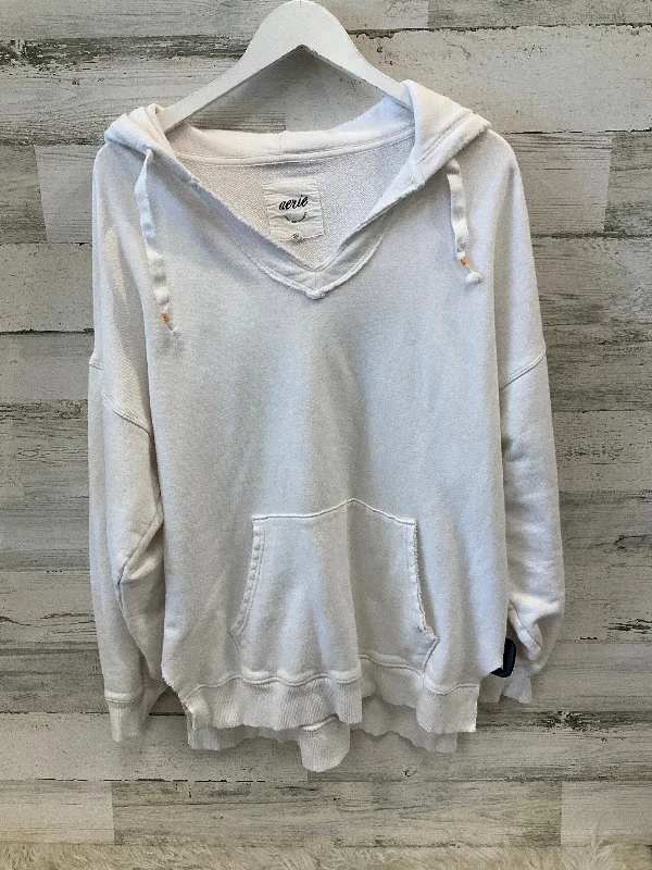 Plain graphic sweatshirts pink -Sweatshirt Hoodie By Aerie In White, Size: S