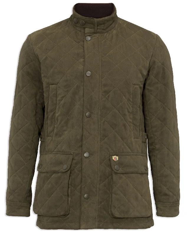 Quilted puffer jacket men -Alan Paine Felwell Quilted Jacket