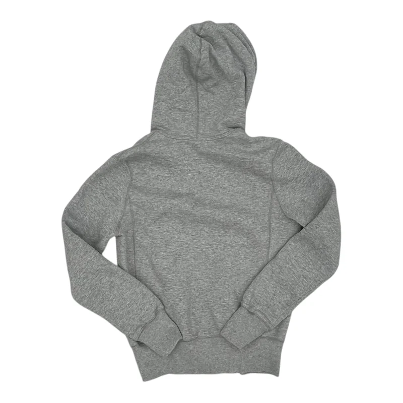 Oversized fleece sweatshirts black -Athletic Sweatshirt Hoodie By Nike Apparel In Grey, Size:S