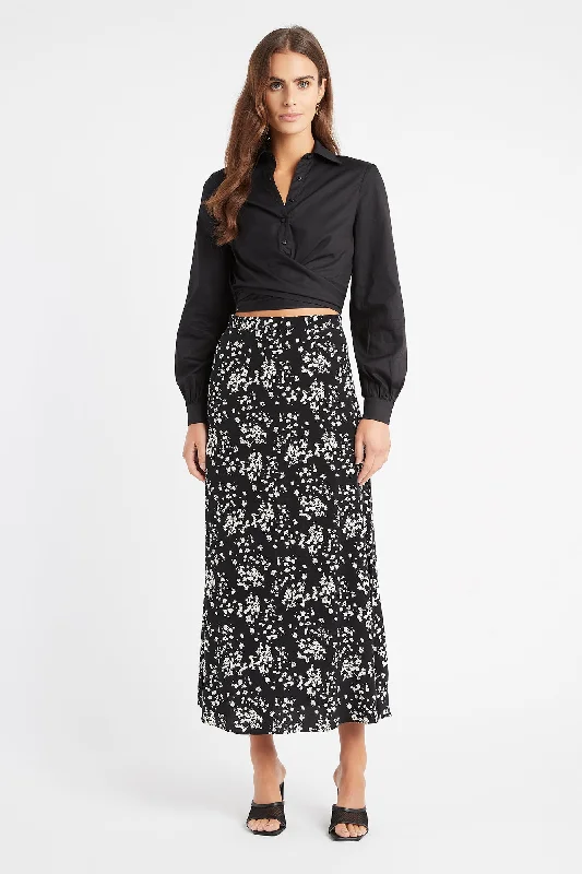 transfer print skirts -Andrea Midi Skirt