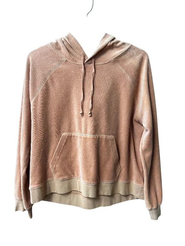 Cropped sweatshirts women -Sweatshirt Hoodie By J. Crew In Brown, Size: M