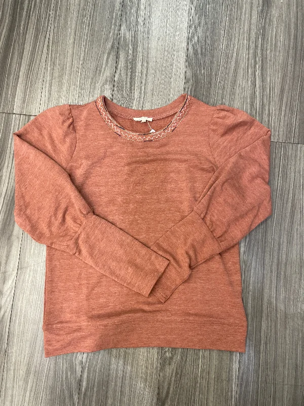 Vintage cotton sweatshirts grey -Sweatshirt Crewneck By Mystree In Coral, Size: M