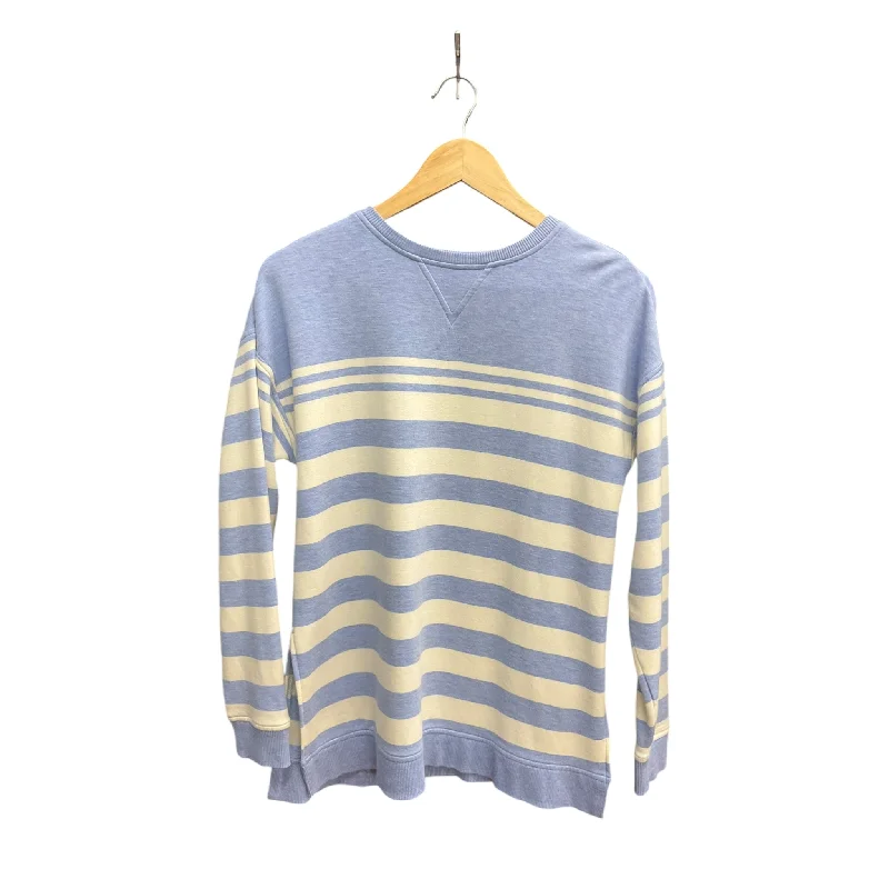 Thick graphic sweatshirts white -Sweatshirt Crewneck By Vineyard Vines In Striped Pattern, Size: Xs