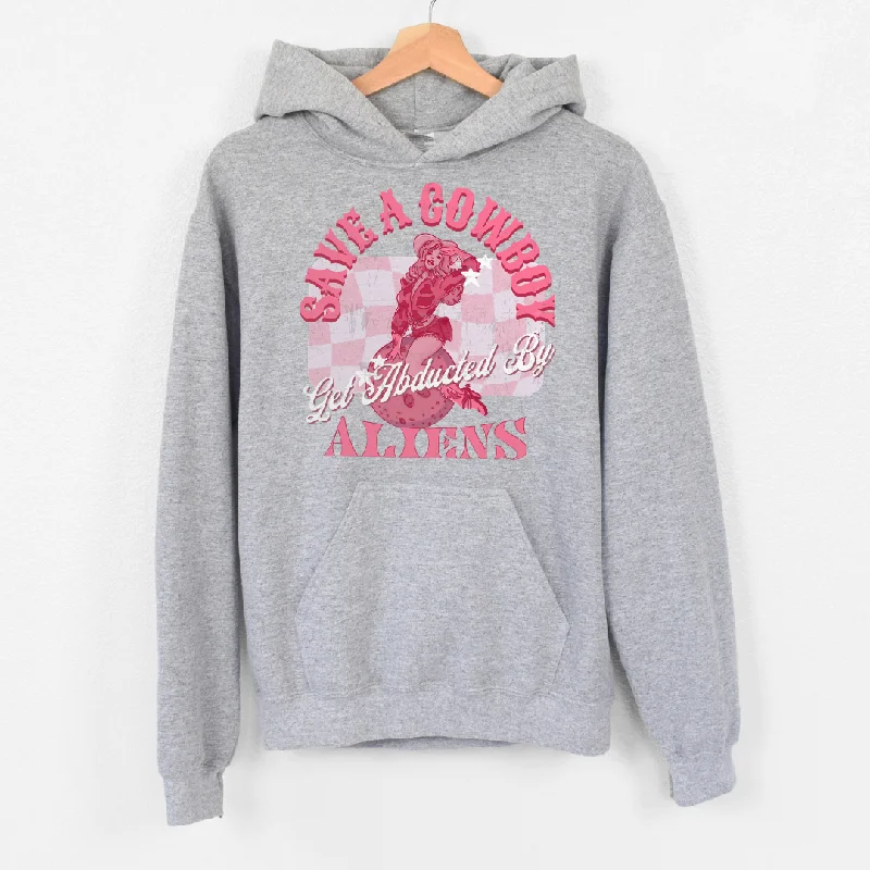 Striped pullover hoodie pink -save a cowboy hoodie