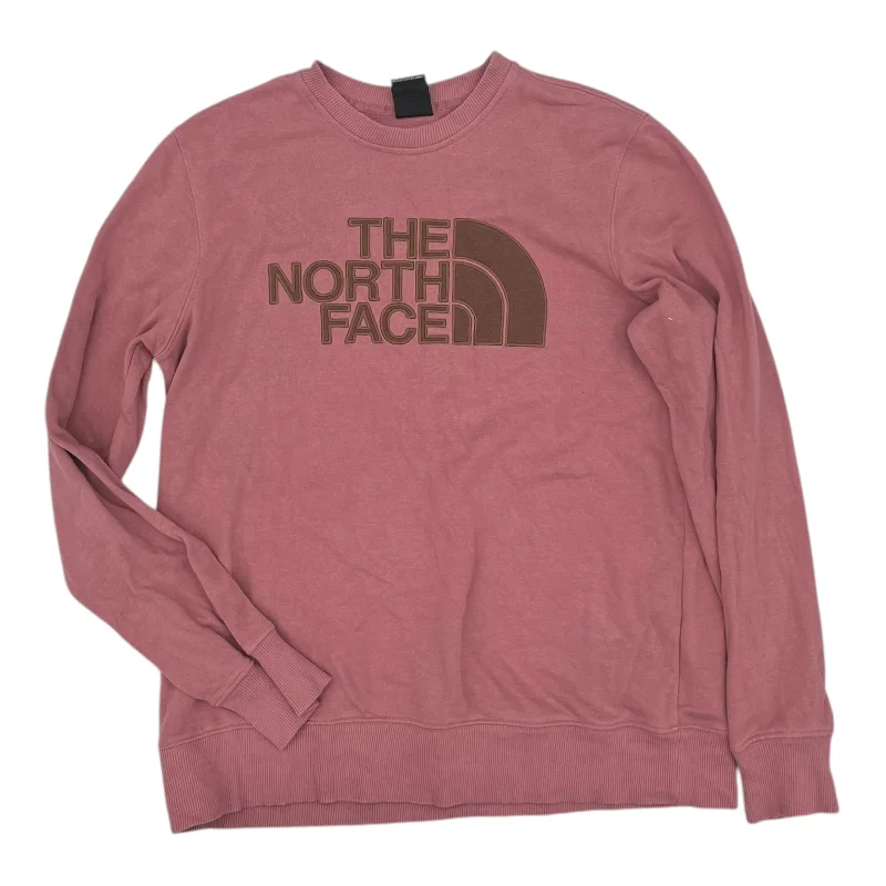 Oversized fleece sweatshirts men -Sweatshirt Crewneck By The North Face In Pink, Size:M