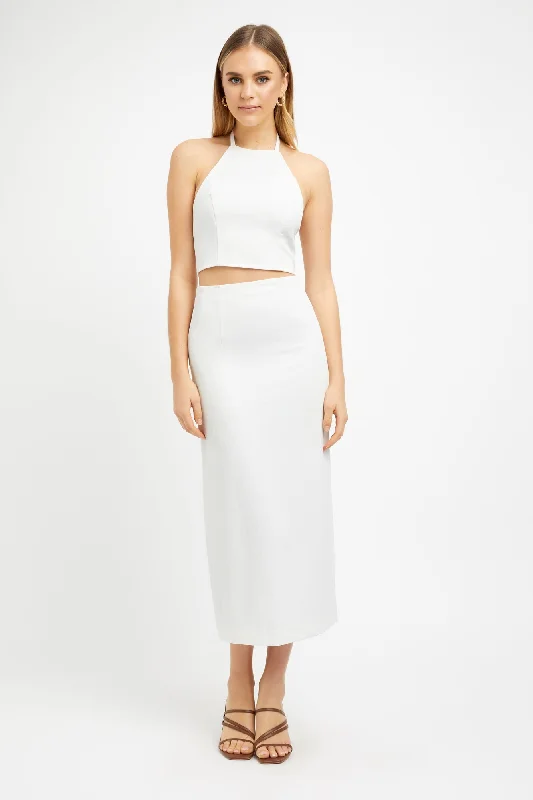 designer skirts art -Oyster Column Skirt