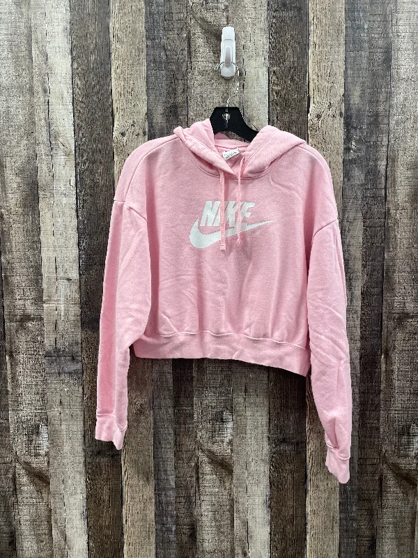 Thick crewneck sweatshirts grey -Sweatshirt Hoodie By Nike Apparel In Pink, Size: S