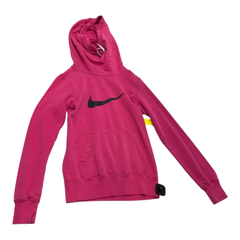 Cozy fleece sweatshirts white -Athletic Sweatshirt Hoodie By Nike Apparel In Pink, Size: Xs