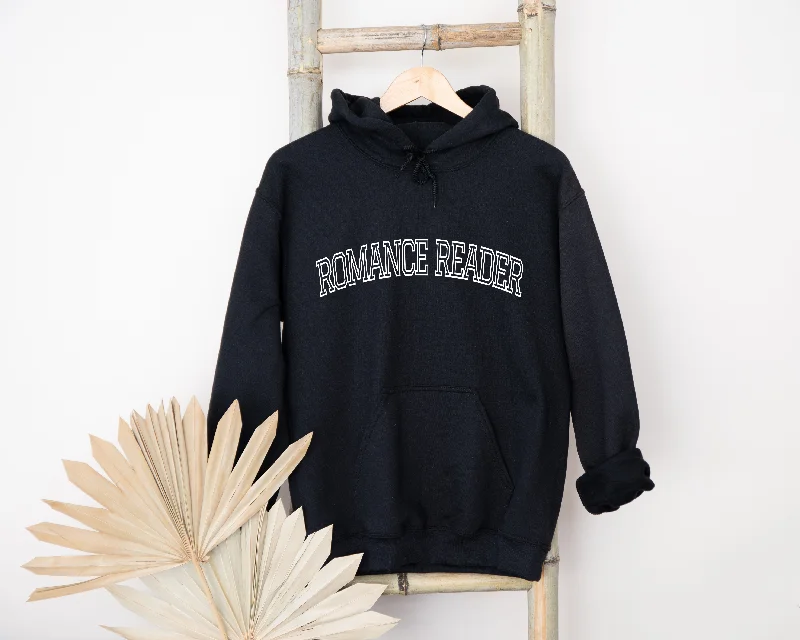 Soft cotton hoodie grey -romance reader hoodie