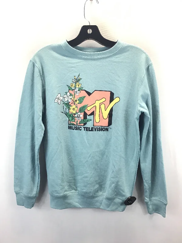 Cozy cotton sweatshirts pink -Sweatshirt Crewneck By Clothes Mentor In Green, Size: Xs