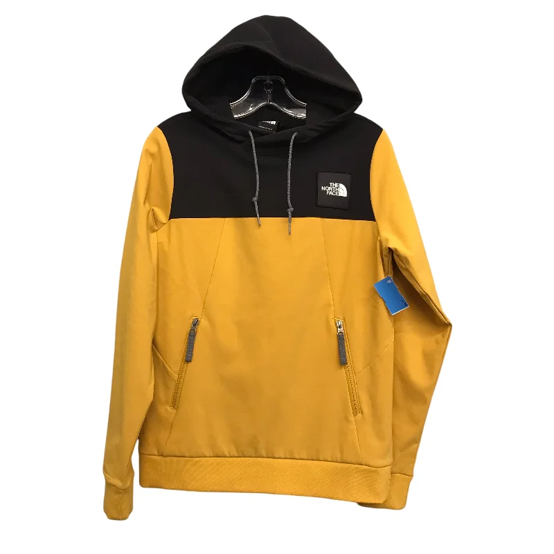 Vintage sweatshirts unisex -Athletic Sweatshirt Hoodie By The North Face In Yellow, Size:Xs