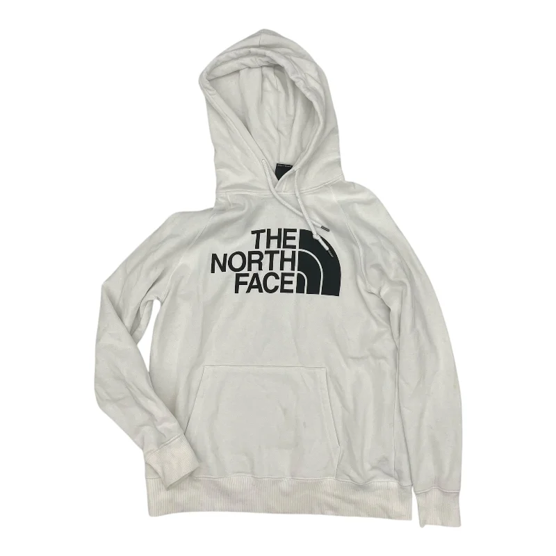 Soft cotton sweatshirts blue -Athletic Sweatshirt Hoodie By The North Face In White, Size:M