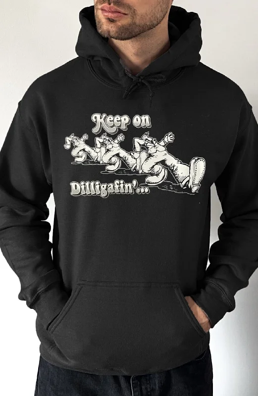 Plain pullover hoodie beige -Keep on Dilligafin' Pullover Hoodie