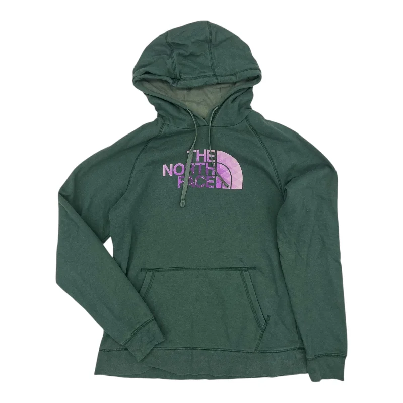 Cropped graphic sweatshirts pink -Athletic Sweatshirt Hoodie By The North Face In Green, Size:L