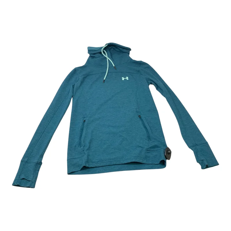 Long crewneck sweatshirts beige -Athletic Sweatshirt Collar By Under Armour In Teal, Size: Xs