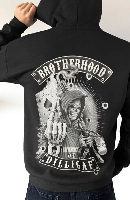 Lightweight fleece hoodie navy -The Brotherhood Pullover Hoodie