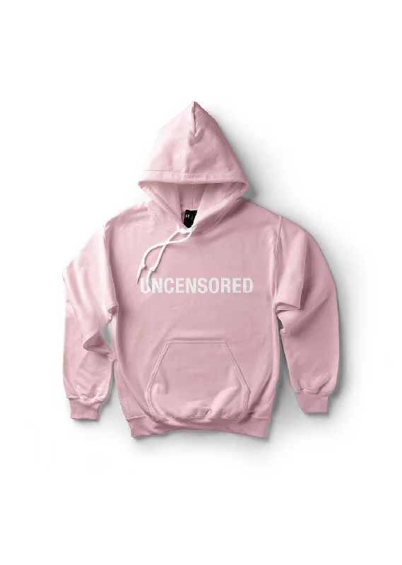 Embroidered fleece hoodie green -Uncensored / Oversized Pullover Hoodie