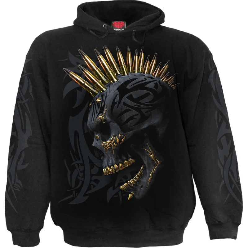 Embroidered cotton hoodie grey -BLACK GOLD - Hoody Black