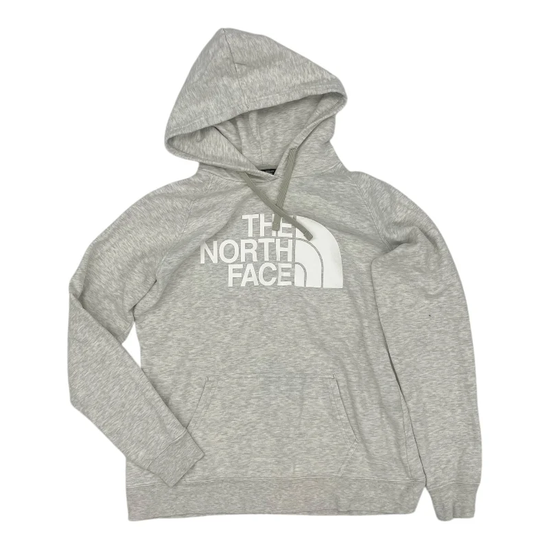 Retro pullover sweatshirts grey -Sweatshirt Hoodie By The North Face In Grey, Size:L