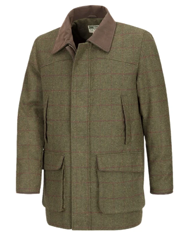 Quilted ski jacket grey -Hoggs of Fife Tummel Tweed Field Coat