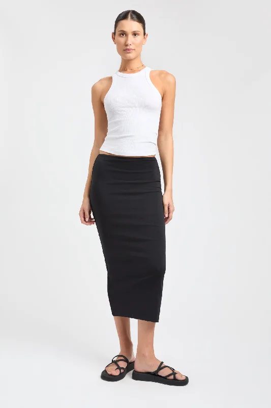 glamping skirts luxe -Allison Midi Skirt