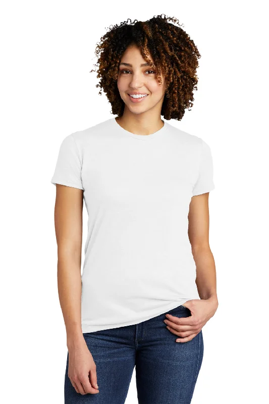 laser-cut t-shirts -Allmade Womens Short Sleeve Crewneck T-Shirt - Fairly White