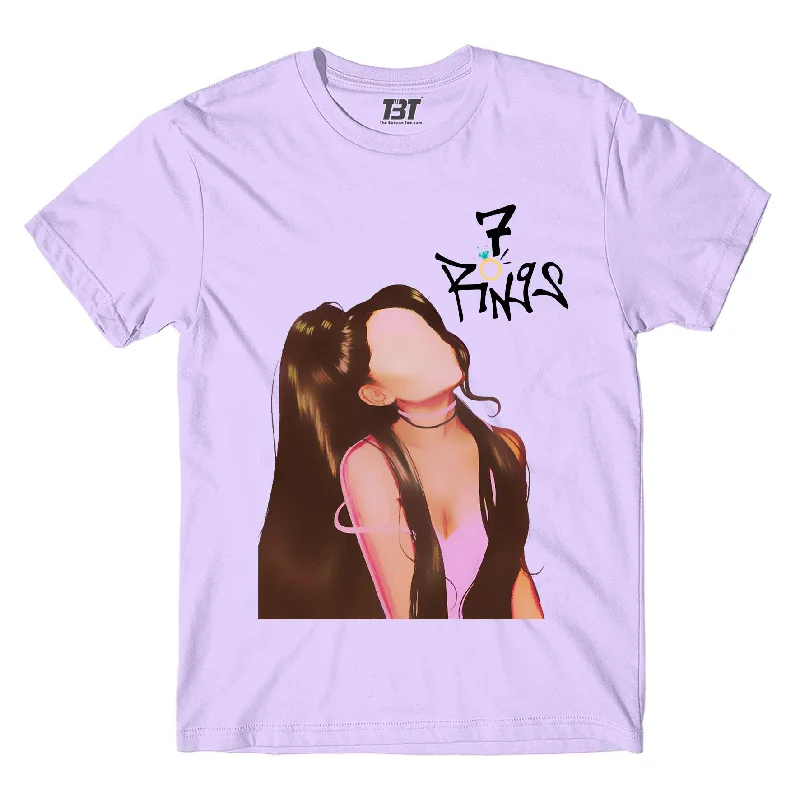 fitted t-shirts sleek -Ariana Grande T shirt - 7 Rings