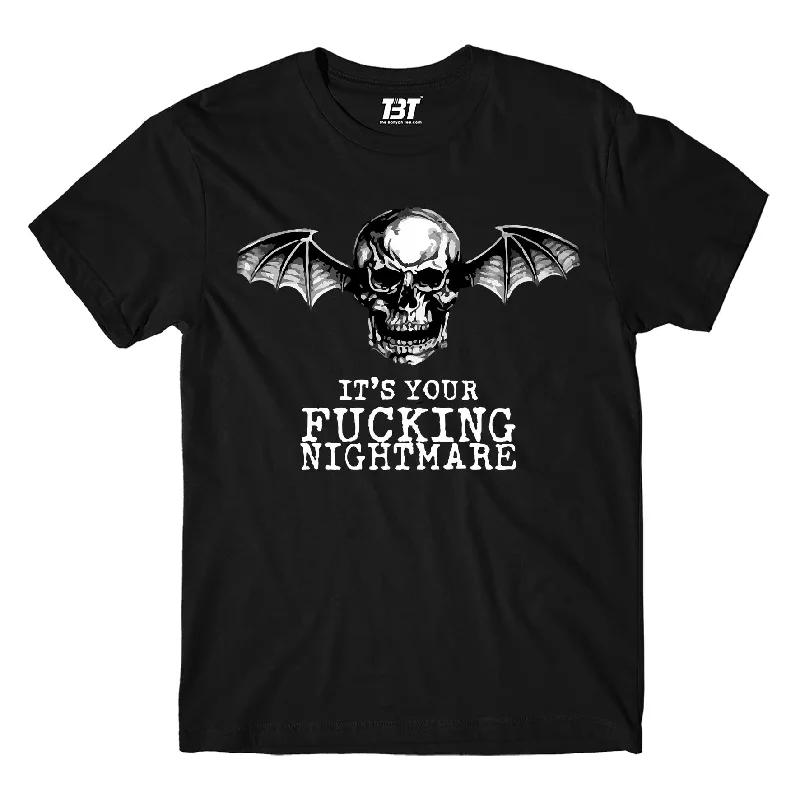 80s style t-shirts -Avenged Sevenfold T shirt - Nightmare