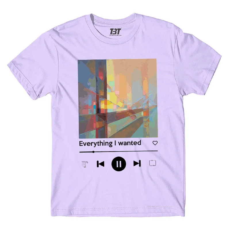 glossy print t-shirts -Billie Eilish T shirt - Everything I Wanted