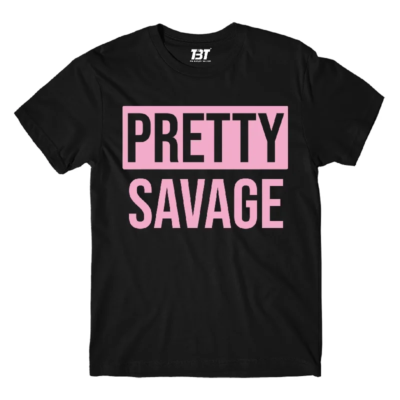 cashmere t-shirts luxe -Black Pink T shirt - Pretty Savage