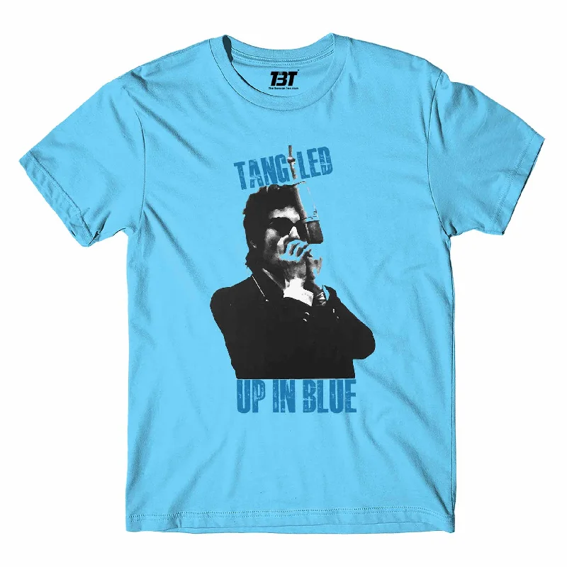 cold shoulder t-shirts -Bob Dylan T shirt - Tangled Up In Blue