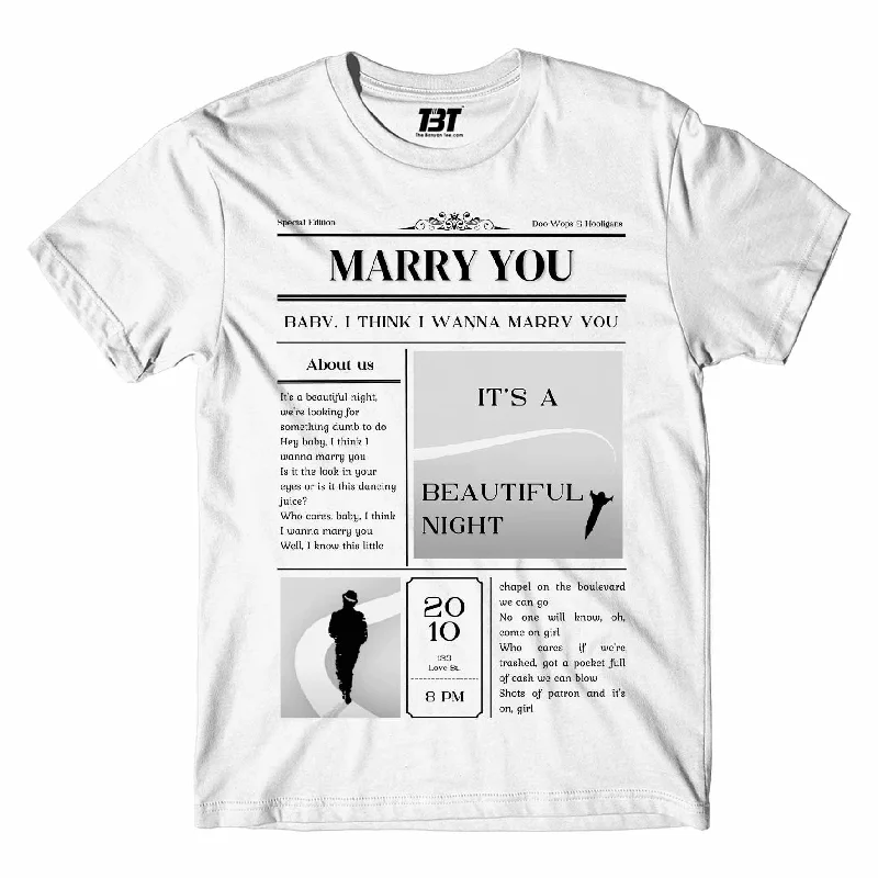 grandpa t-shirts wise -Bruno Mars T shirt - Marry You