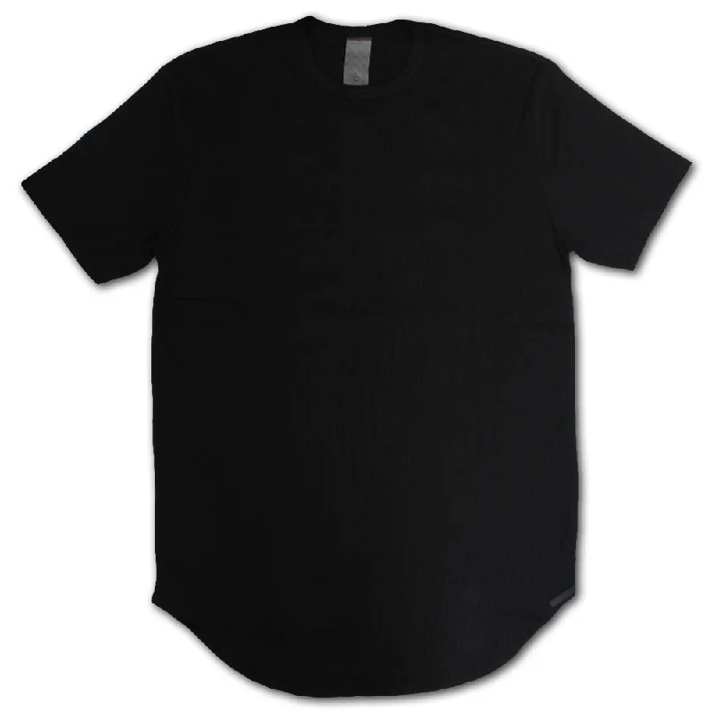 tall fit t-shirts -Crooks & Castles Arrowhead Scallop T-shirt Black