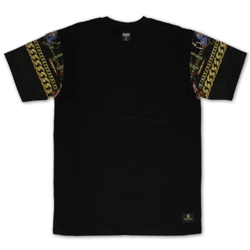 burnout t-shirts style -Crooks & Castles Phantom Regalia T-shirt Black