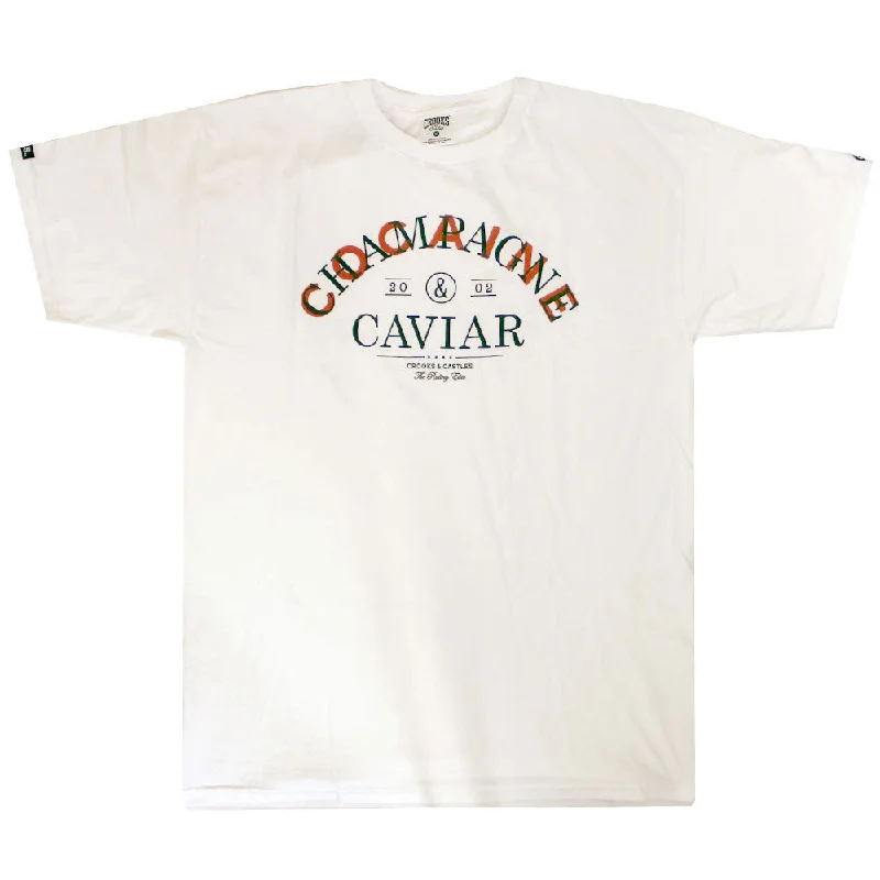 50th birthday t-shirts -Crooks & Castles Triple C's T-Shirt White