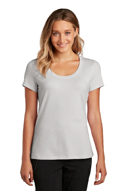 sheer t-shirts lightweight -District Womens Flex Short Sleeve Scoop Neck T-Shirt - Silver Grey Mist