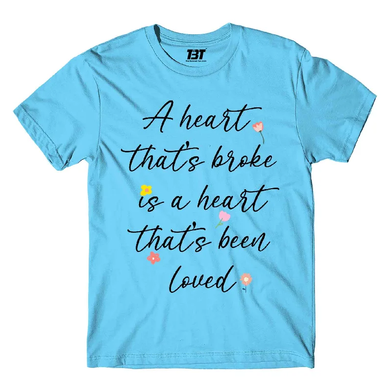 tie-dye t-shirts DIY -Ed Sheeran T shirt - A Heart That's Broke - Supermarket Flowers