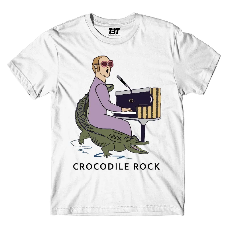 sleeveless t-shirts -Elton John T shirt - Crocodile Rock