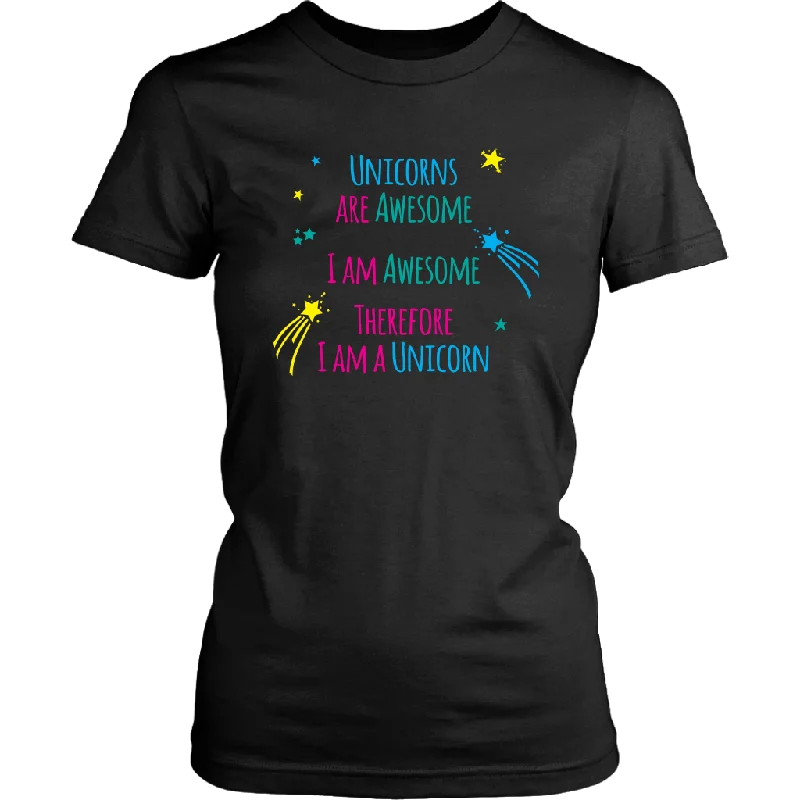 3D print t-shirts -I AM an AWESOME UNICORN Women's T-Shirt