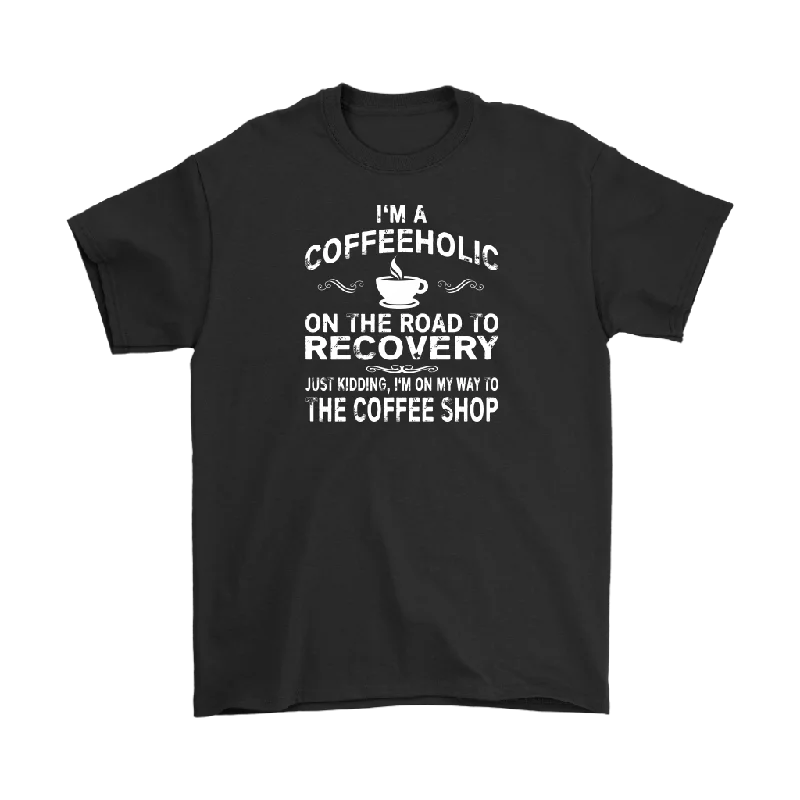 organic cotton t-shirts -I'm a Coffeeholic Funny Coffee Lovers Men's T-Shirt