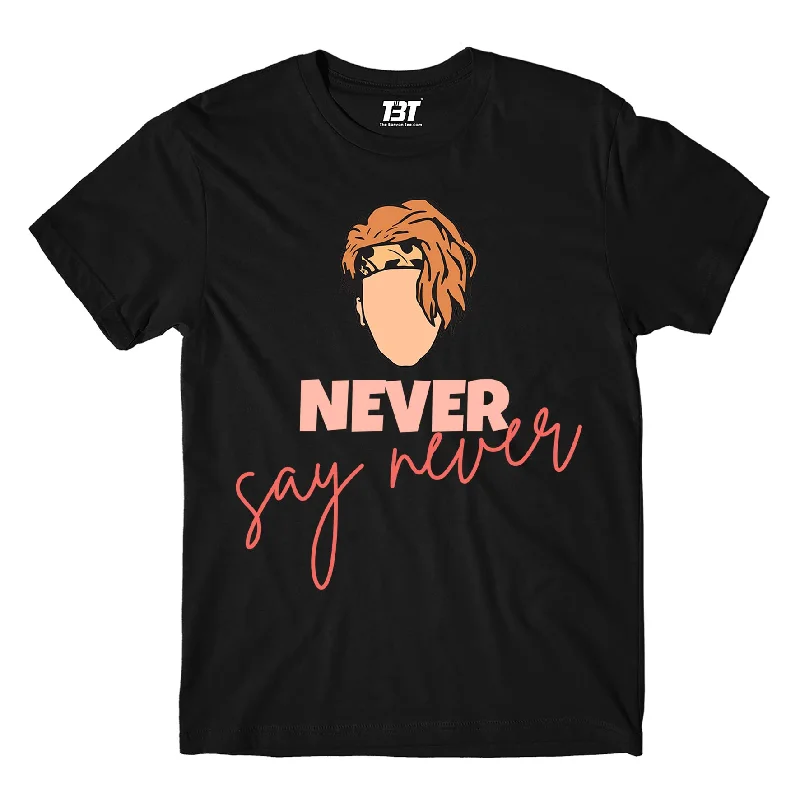 organic cotton t-shirts -Justin Bieber T shirt - Never Say Never