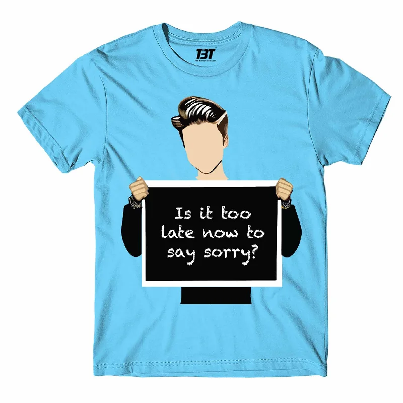 cotton crew neck t-shirts -Justin Bieber T shirt - Sorry