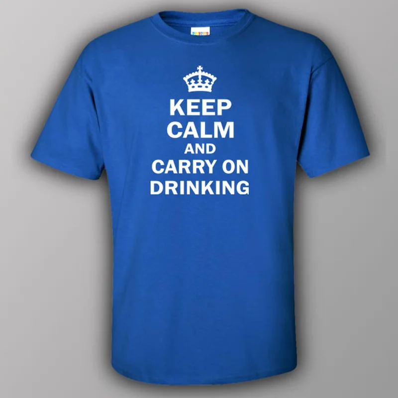 rayon t-shirts soft -Keep calm and carry on drinking - T-shirt