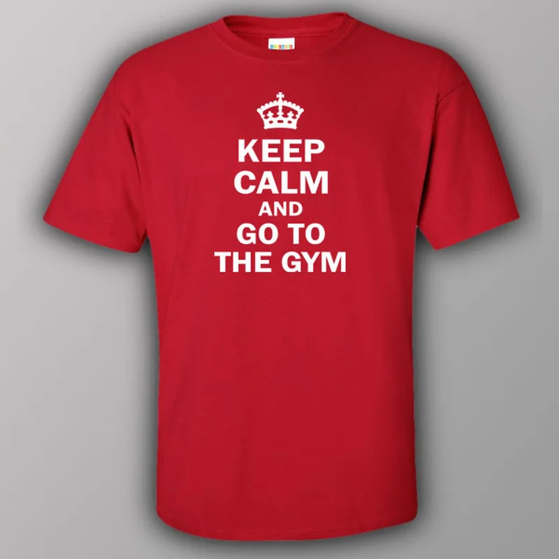 hockey t-shirts rugged -Keep calm and go to the gym - T-shirt