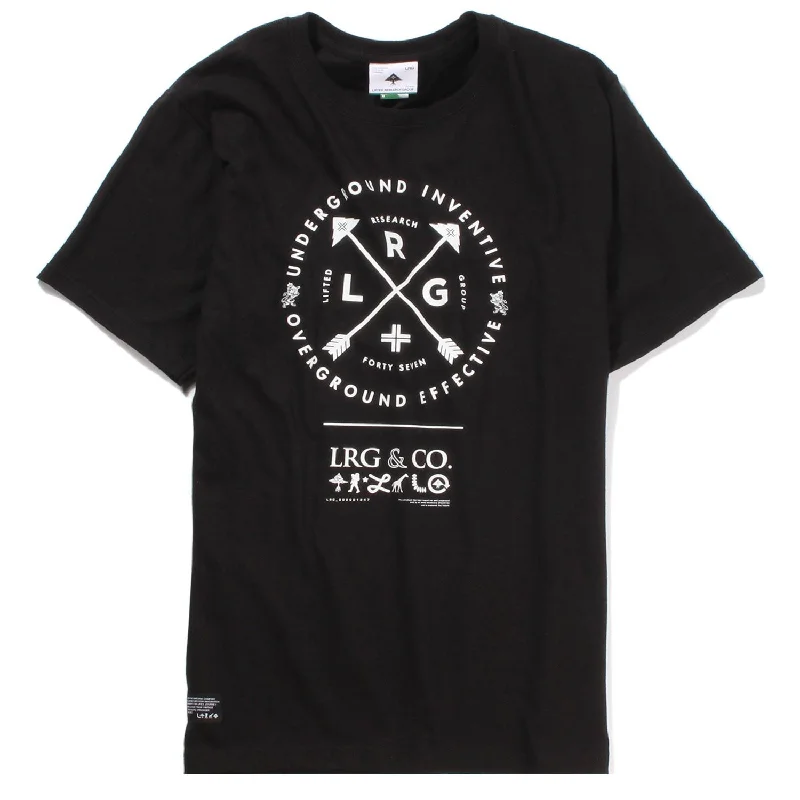 pigment dye t-shirts -LRG Shoot Straight T-shirt Black