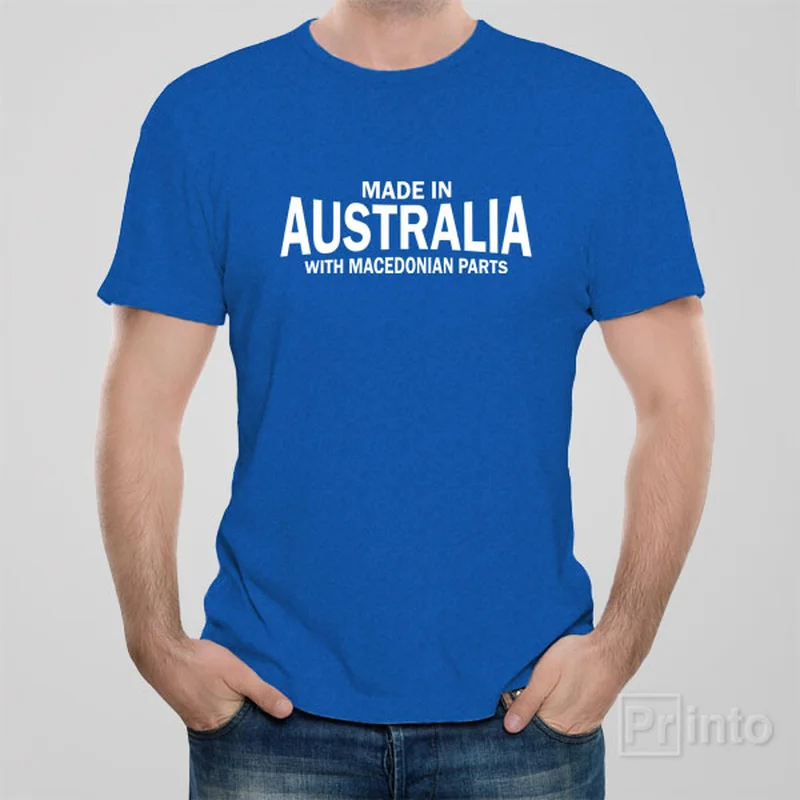 cap sleeve t-shirts -Made in Australia with Macedonian parts - T-shirt