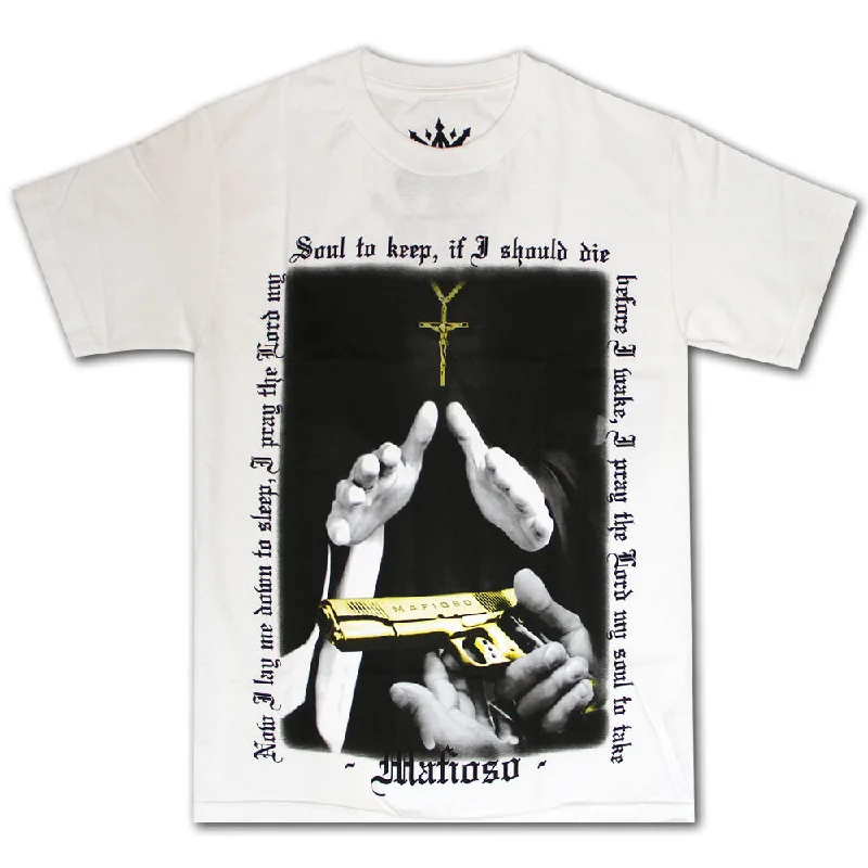 adventure t-shirts bold -Mafioso Baptism T-Shirt White