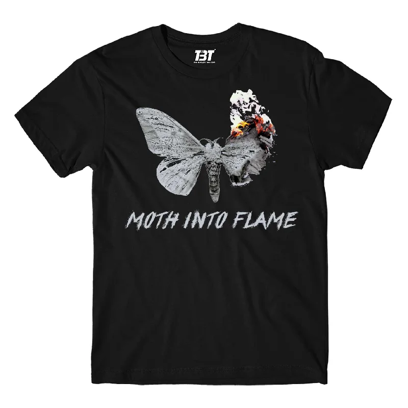 student t-shirts cool -Metallica T shirt - Moth Into Flame