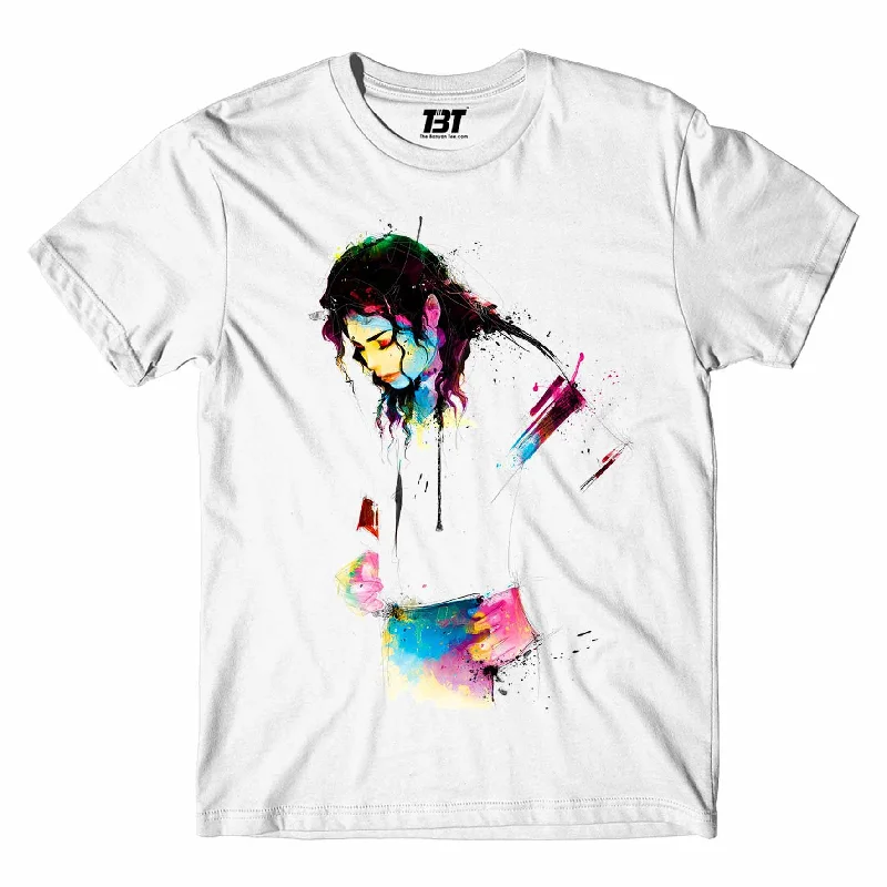 woven trim t-shirts -Michael Jackson T shirt - Fan Art